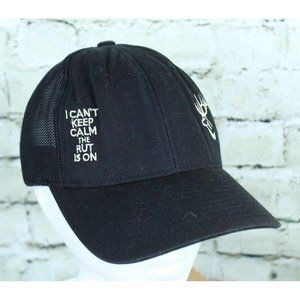 I Cant Keep Calm the Rut Is On Big Game Hunting L-XL Fitted Ball Cap Hat